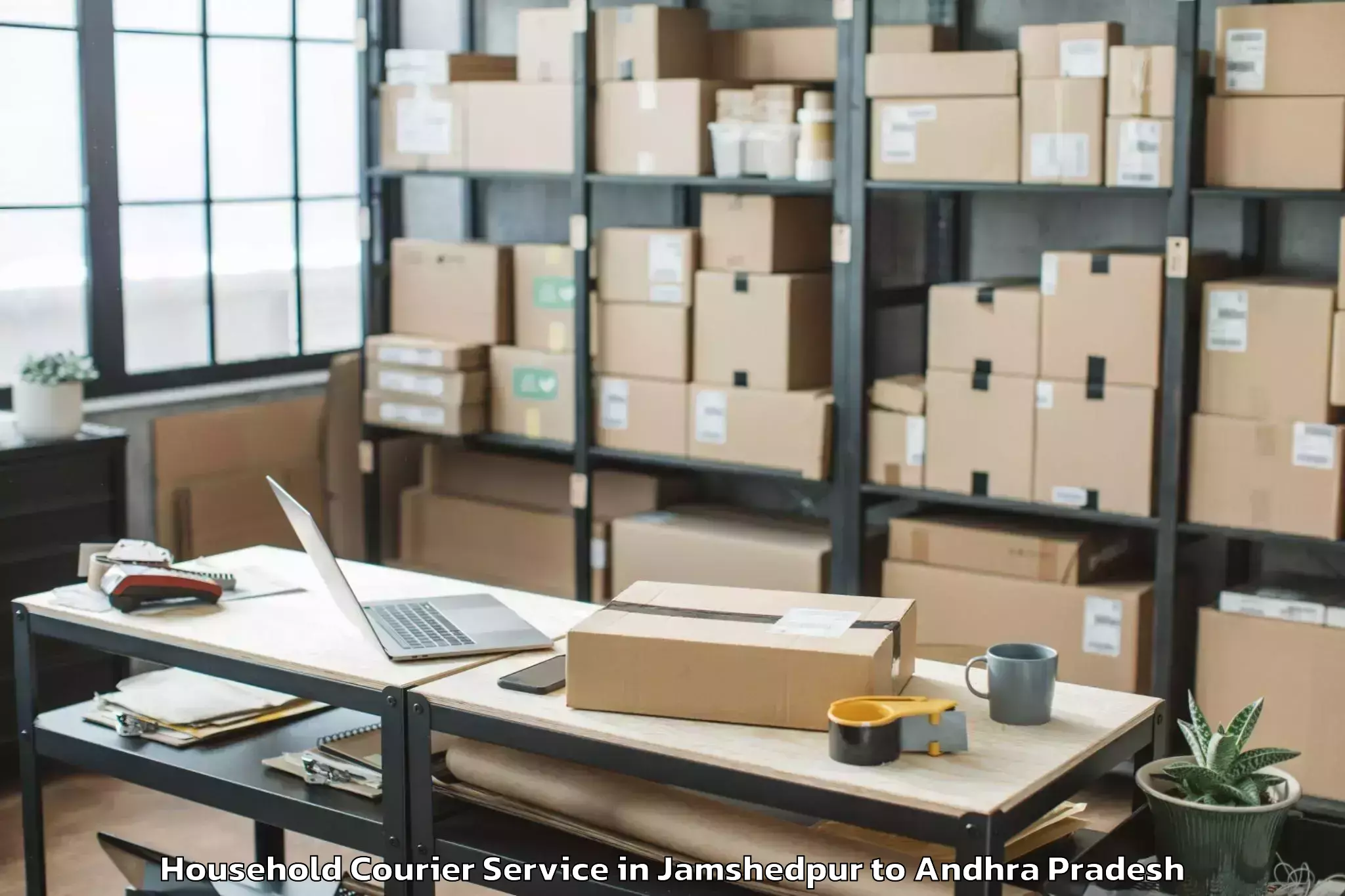 Reliable Jamshedpur to Pedakurapadu Household Courier